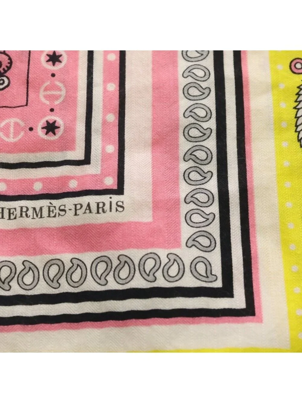 Hermes Carre Sailor Tattoo Large Silk Scarf Shawl Pink - Picture 2 of 6
